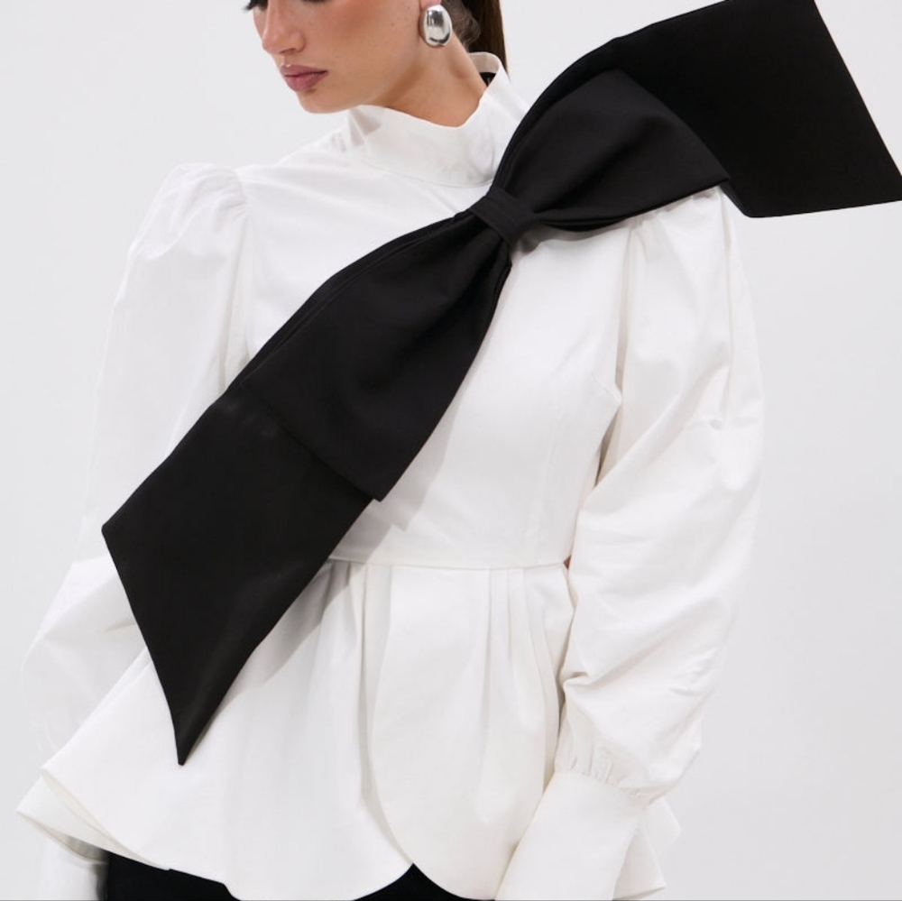 Bow Blouse Sz L